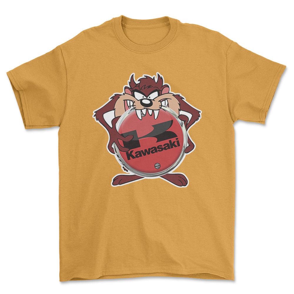 Kawasaki TAZ Unisex T-Shirt , Bomuld-Beklædning-Kawasaki-Garage Culture Shop- garage - man cave - merchandise