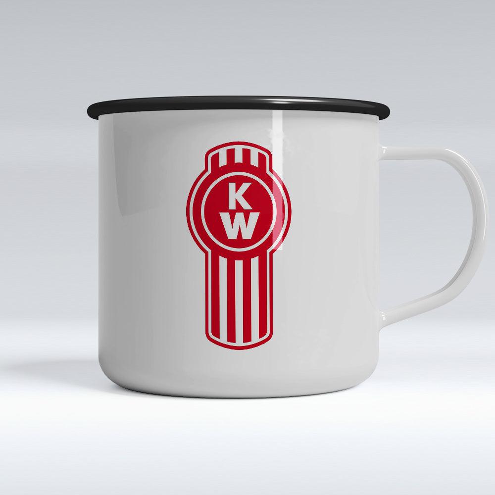 Kenworth Emaljekrus-Krus-Kenworth-Garage Culture Shop- garage - man cave - merchandise