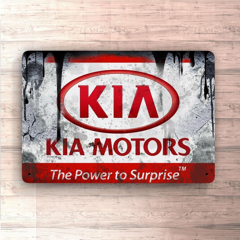 Kia Skilte, Musemåtte, Dørmåtte , Plakat-Skilte-KIA-Garage Culture Shop- garage - man cave - merchandise