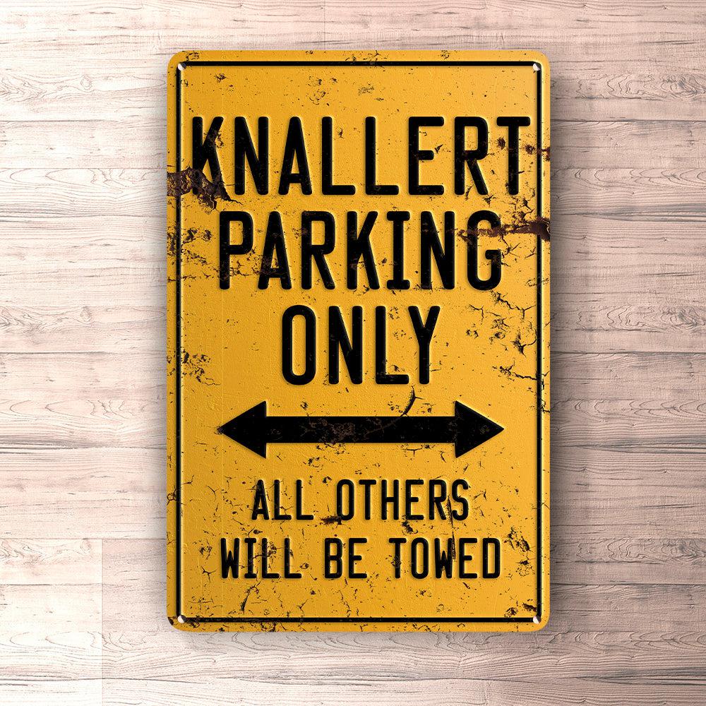 Knallert Parking Only Skilte, Musemåtte, Dørmåtte-Parking skilte-Knallert-Garage Culture Shop- garage - man cave - merchandise