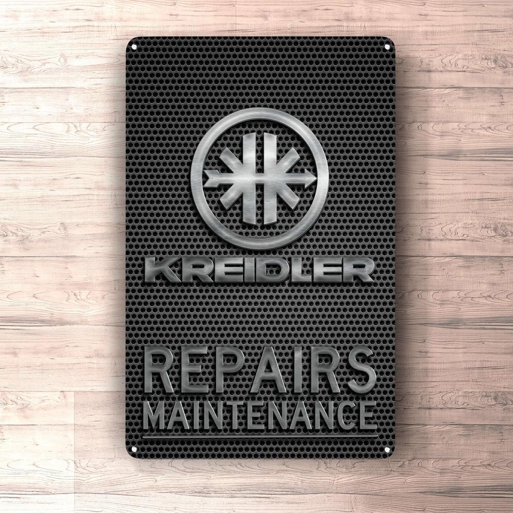 Kreidler Repairs Maintenance Skilte, Musemåtte, Dørmåtte , Plakat-Skilte-Kreidler-Garage Culture Shop- garage - man cave - merchandise