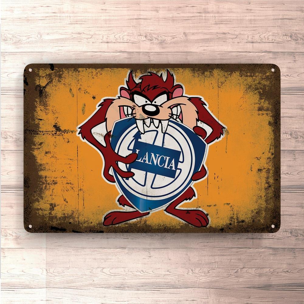 Lancia Taz Vintage Skilte, Musemåtte, Dørmåtte-Skilte-Lancia-Garage Culture Shop- garage - man cave - merchandise