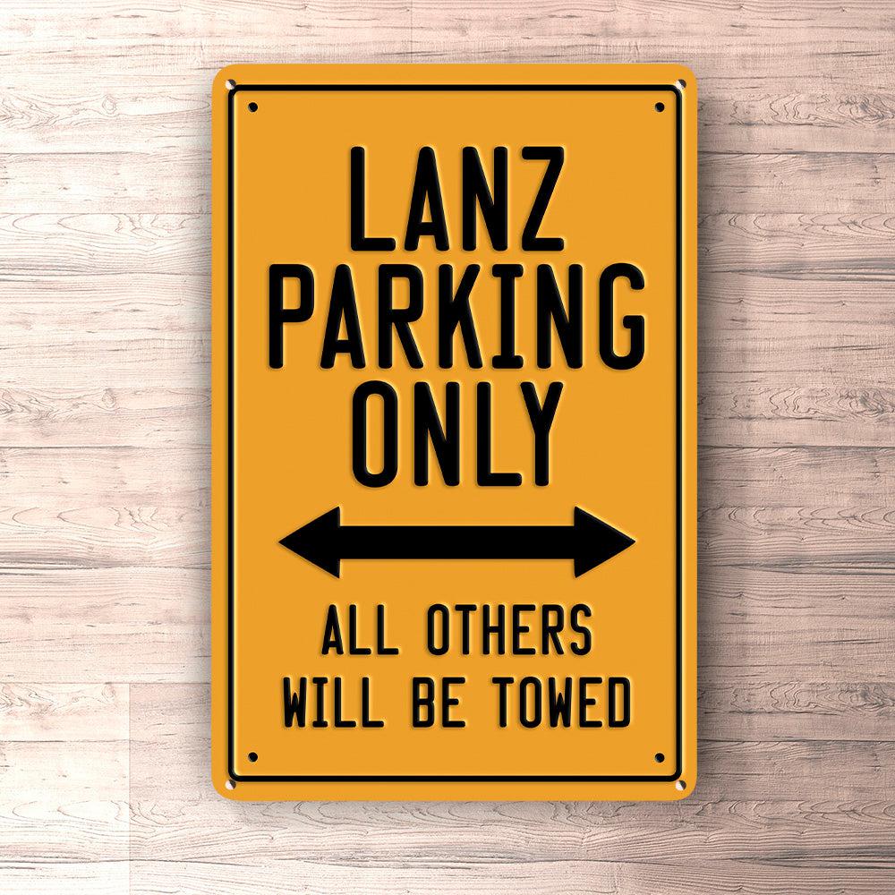 Lanz Parking Only Skilte, Musemåtte, Dørmåtte , Plakat-Parking skilte-Lanz-Garage Culture Shop- garage - man cave - merchandise
