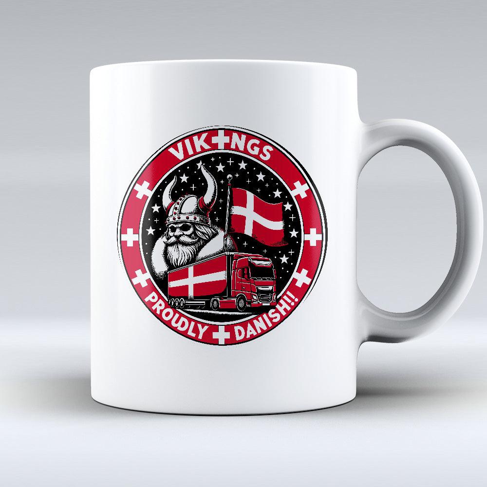 Lastbilchauffør - Vikings Proudly Danish - Keramisk Krus-Krus-Lastbilchauffør-Garage Culture Shop- garage - man cave - merchandise