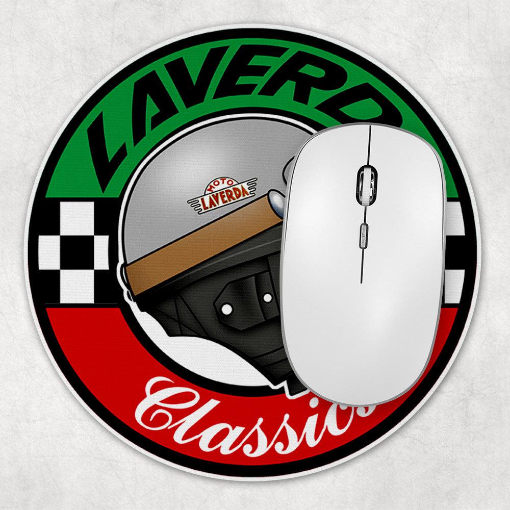 Laverda Classics Runde Skilte , Musemåtte Rundt , Kop Underlag, Underlagssæt-Runde Skilte-Laverda-Garage Culture Shop- garage - man cave - merchandise