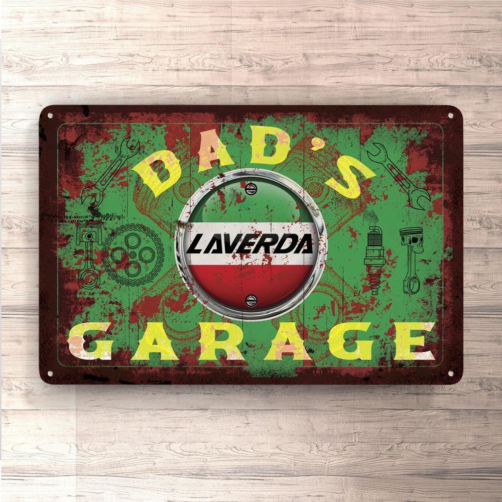 Laverda Dads Garage Vintage Skilte, Musemåtte, Dørmåtte-Skilte-Laverda-Garage Culture Shop- garage - man cave - merchandise