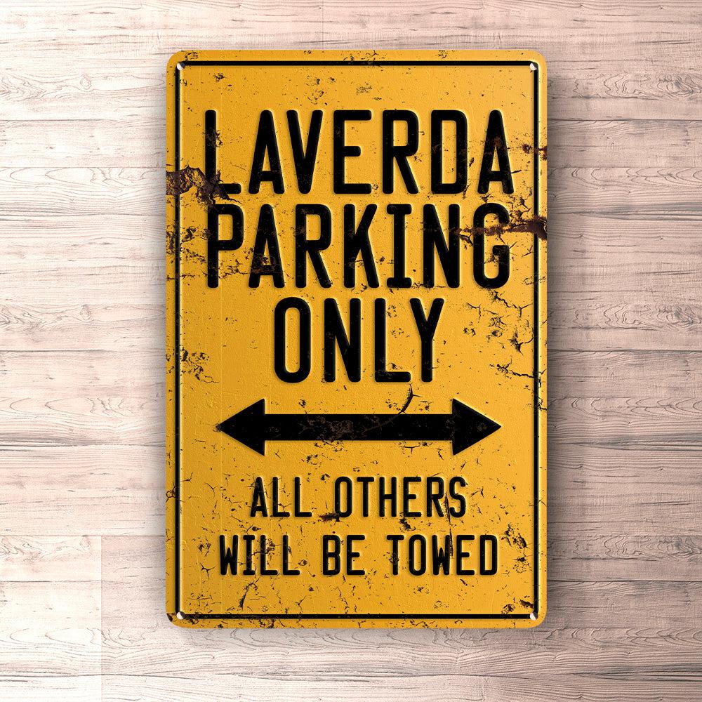 Laverda Parking Only Skilte, Musemåtte, Dørmåtte-Parking skilte-Laverda-Garage Culture Shop- garage - man cave - merchandise