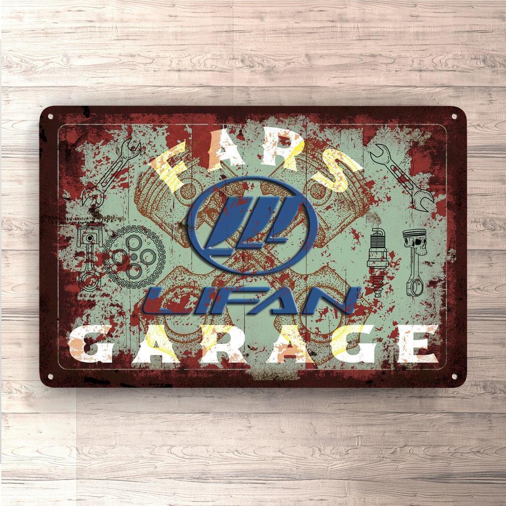 Lifan Fars Garage Vintage Skilte, Musemåtte, Dørmåtte-Skilte-Lifan-Garage Culture Shop- garage - man cave - merchandise