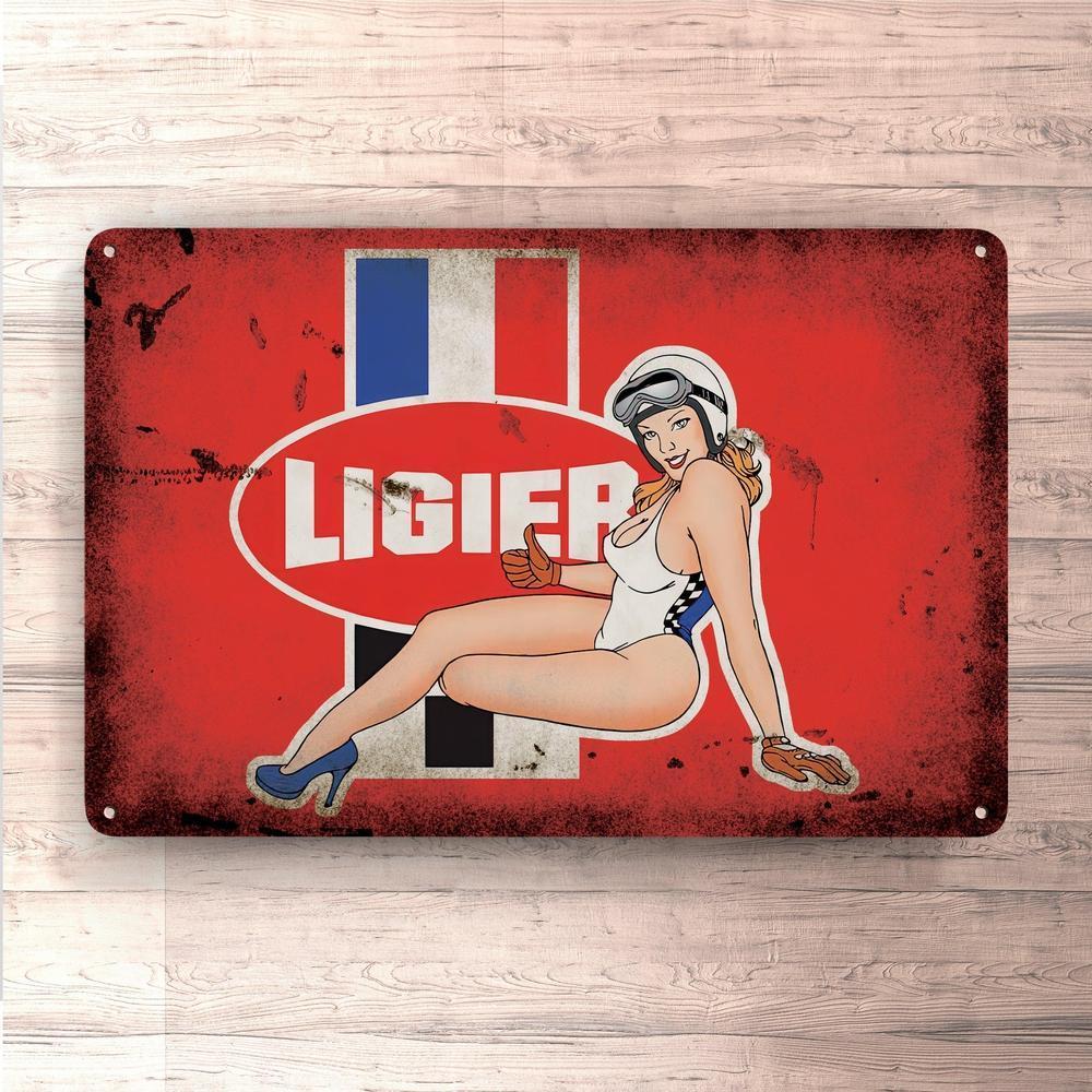 Ligier Pin-Up Vintage Skilte, Musemåtte, Dørmåtte-Skilte-Ligier-Garage Culture Shop- garage - man cave - merchandise