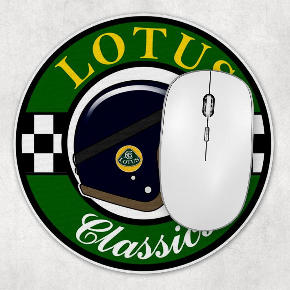 Lotus Classics Runde Skilte , Musemåtte Rundt , Kop Underlag, Underlagssæt-Runde Skilte-Lotus-Garage Culture Shop- garage - man cave - merchandise
