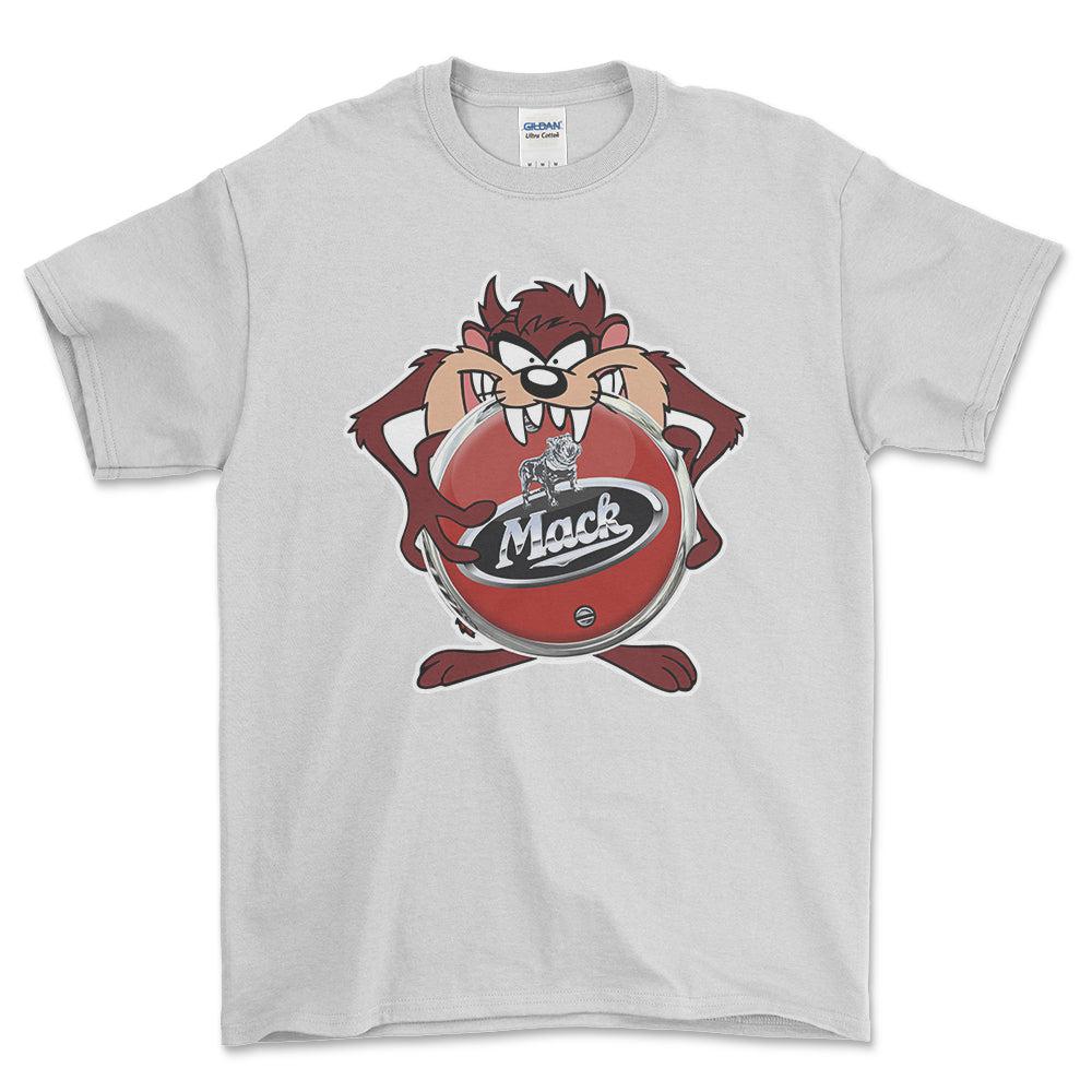 Mack TAZ Unisex T-Shirt , Bomuld-Beklædning-Mack-Hvid-S-Forside-Garage Culture Shop- garage - man cave - merchandise