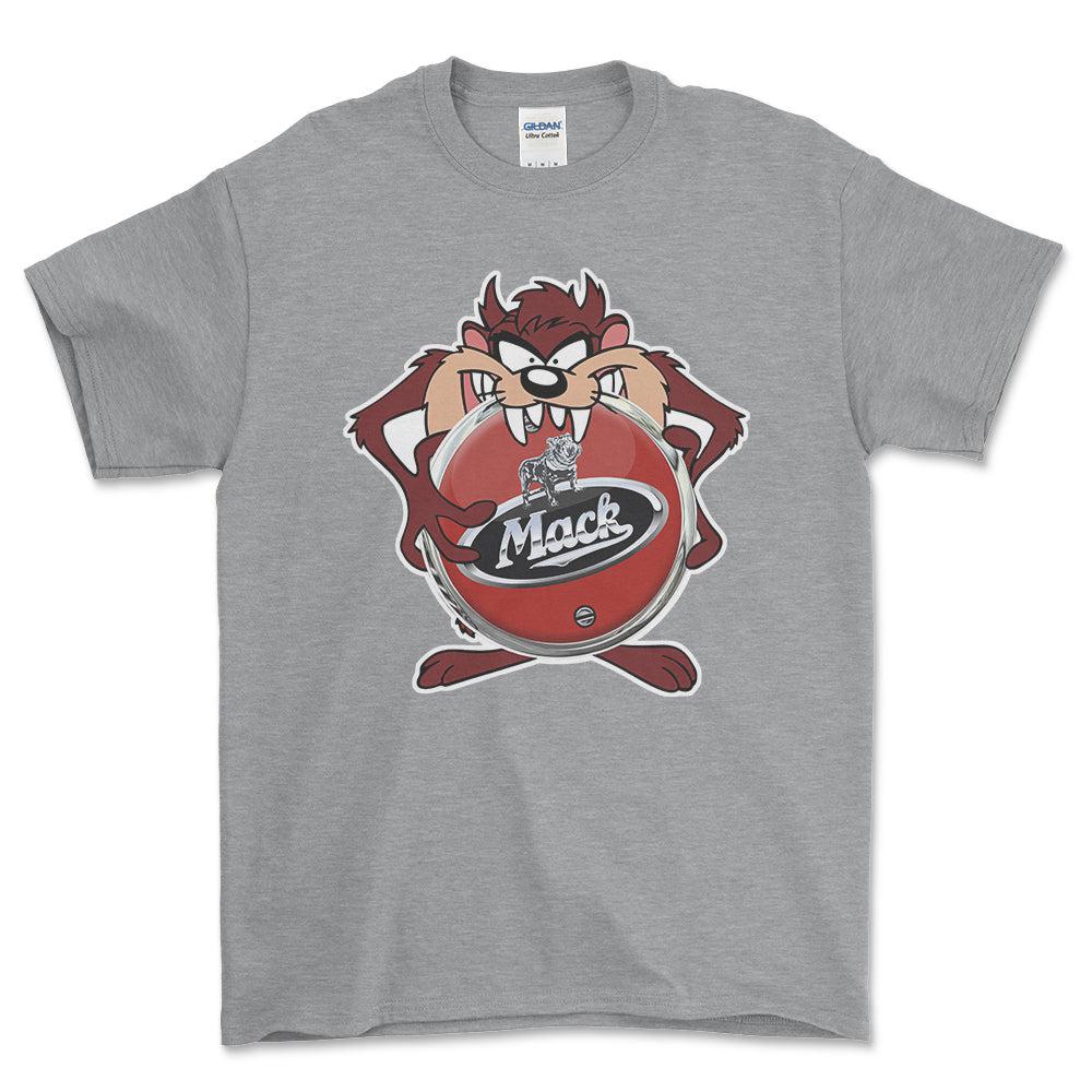 Mack TAZ Unisex T-Shirt , Bomuld-Beklædning-Mack-Grå Sport-S-Forside-Garage Culture Shop- garage - man cave - merchandise