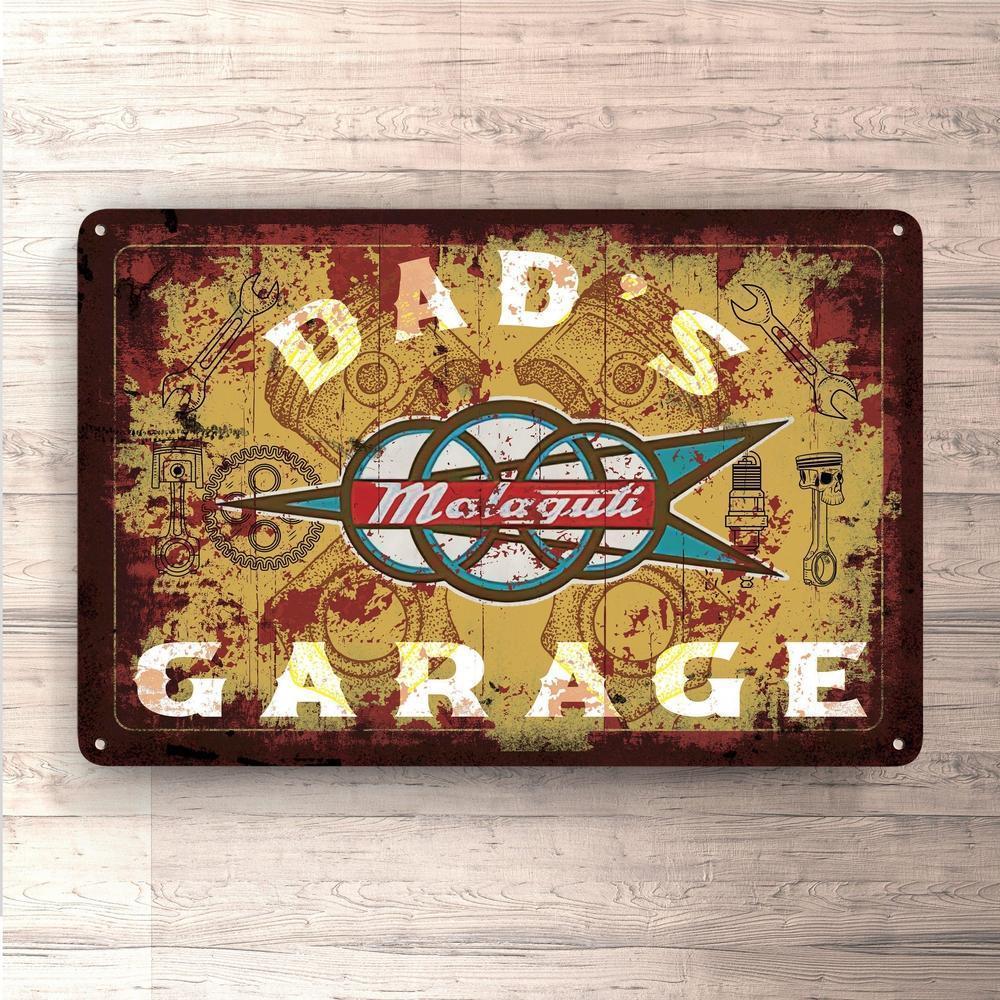 Malaguti Dads Garage Vintage Skilte, Musemåtte, Dørmåtte-Skilte-Malaguti-Garage Culture Shop- garage - man cave - merchandise