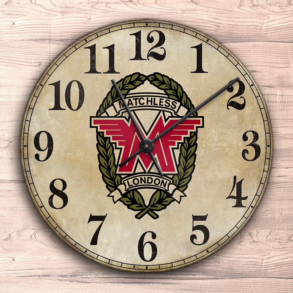 Matchless Vægur Rundt-Clock-Matchless-Garage Culture Shop- garage - man cave - merchandise