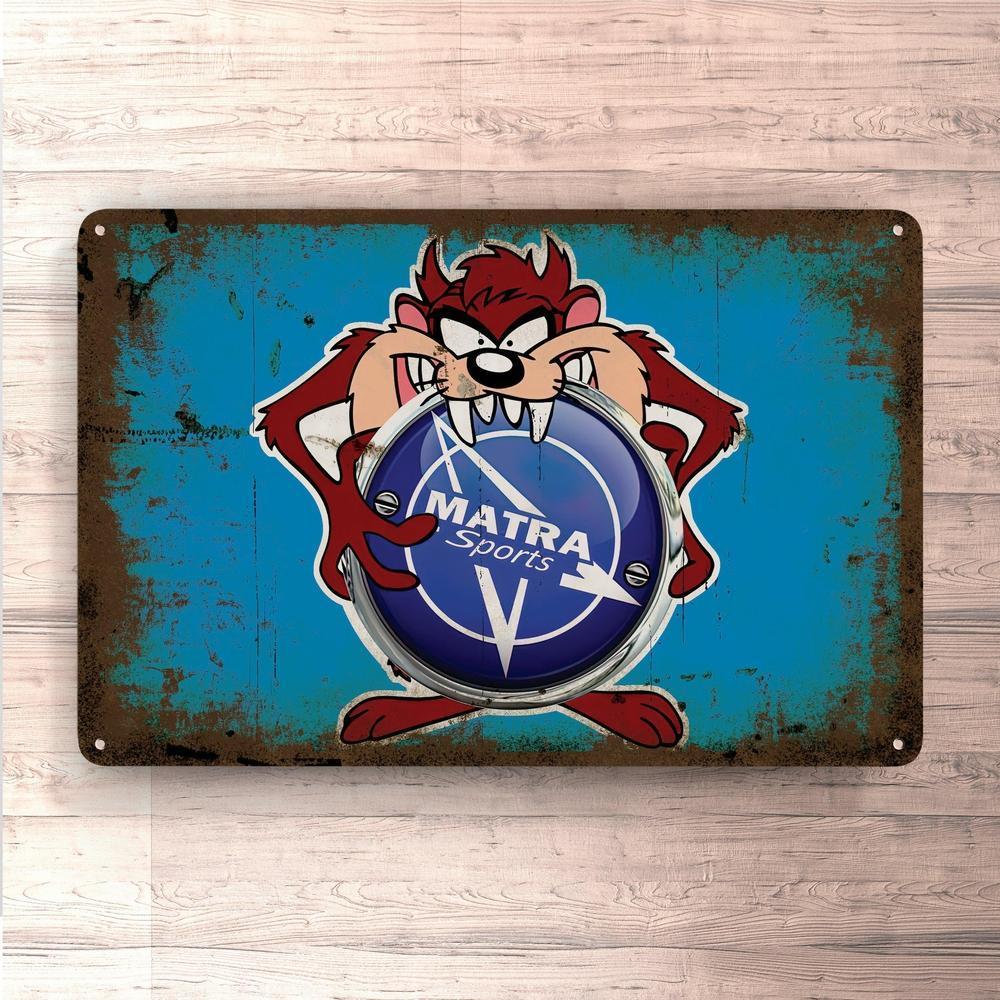 Matra Taz Vintage Skilte, Musemåtte, Dørmåtte-Skilte-Matra-Garage Culture Shop- garage - man cave - merchandise