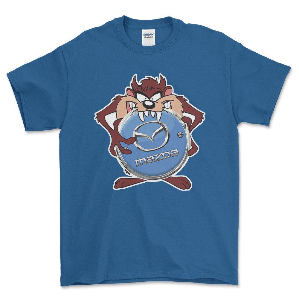 Mazda TAZ Unisex T-Shirt , Bomuld-Beklædning-Mazda-Blå Royal-S-Forside-Garage Culture Shop- garage - man cave - merchandise