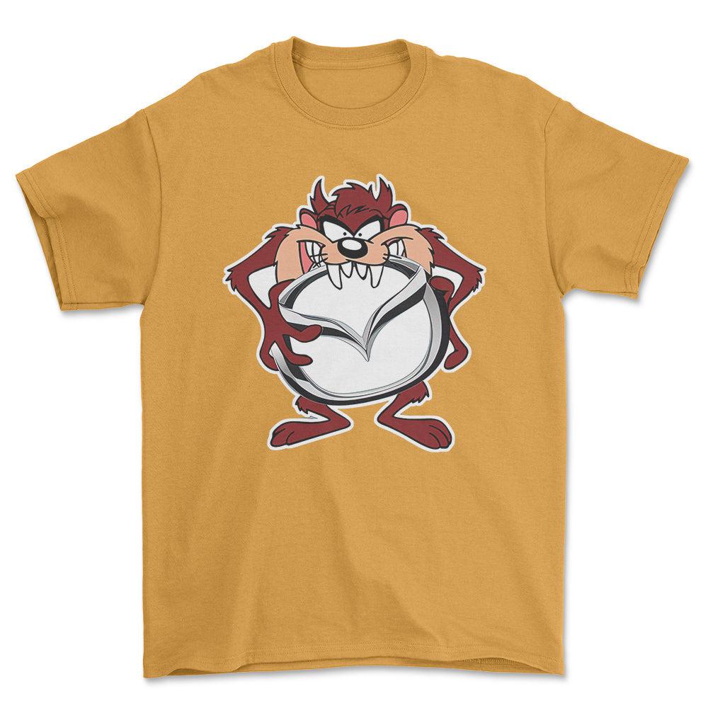 Mazda TAZ Unisex T-Shirt , Bomuld-Beklædning-Mazda-Guld-S-Forside-Garage Culture Shop- garage - man cave - merchandise