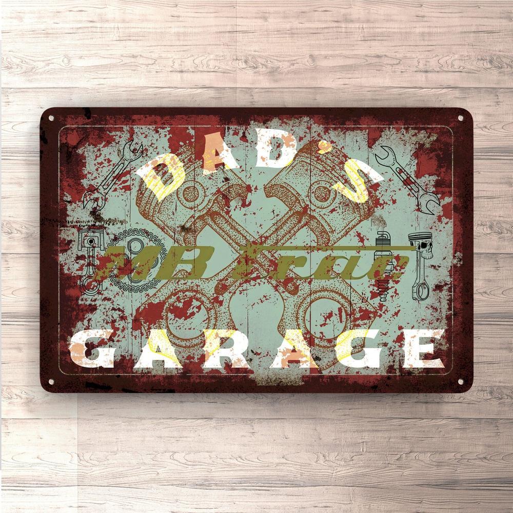 Mb Trac Dads Garage Vintage Skilte, Musemåtte, Dørmåtte-Skilte-MB Trac-Garage Culture Shop- garage - man cave - merchandise