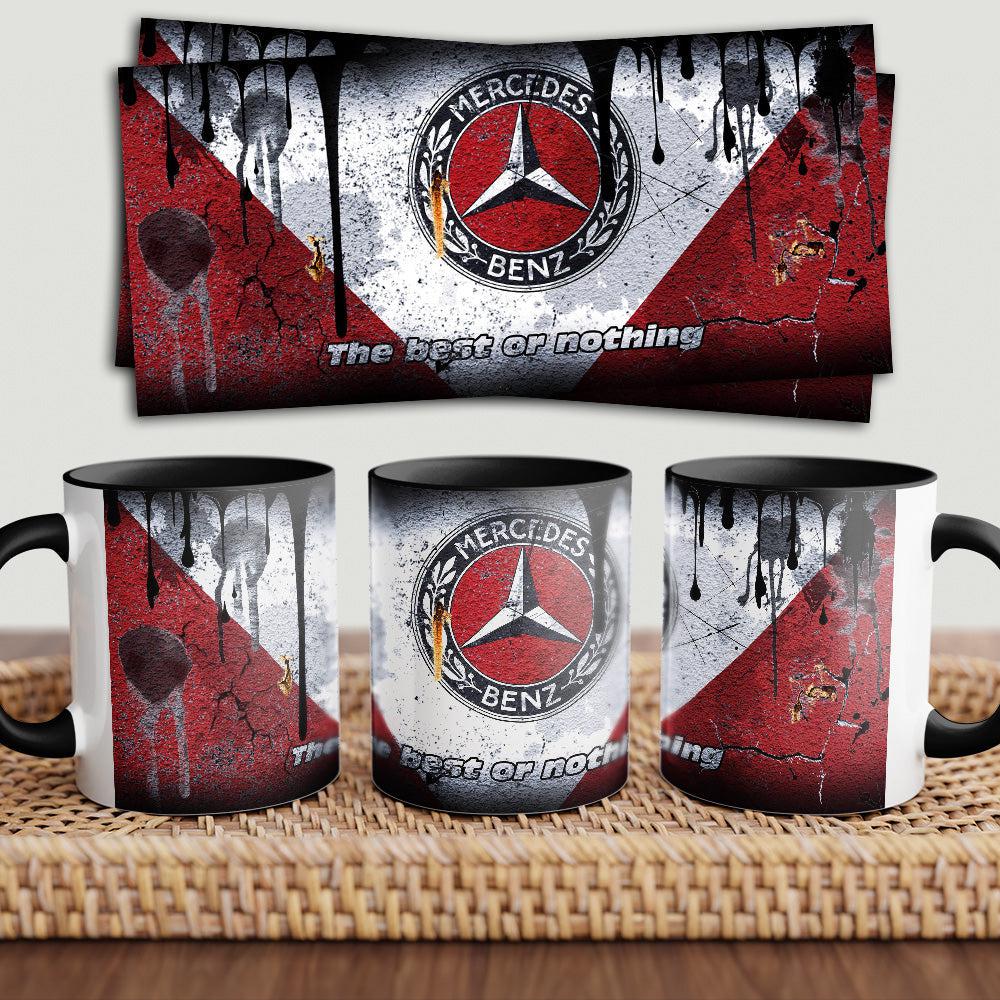 Mercedes "To Toner" Vintage Keramisk Krus-Krus-Mercedes-Garage Culture Shop- garage - man cave - merchandise