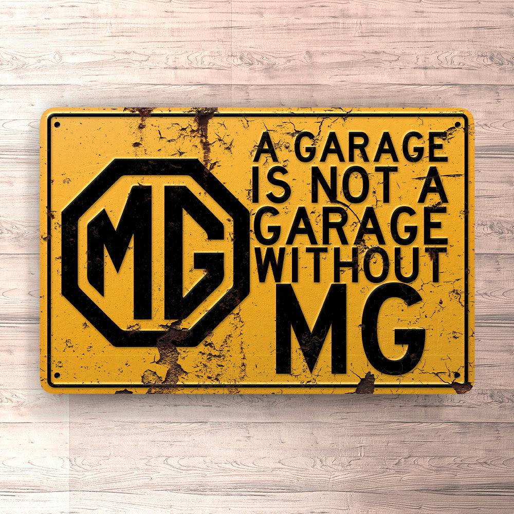 Mg A Garage Is Not A Garage Without Mg Skilte, Musemåtte, Dørmåtte-Skilte-MG-Garage Culture Shop- garage - man cave - merchandise