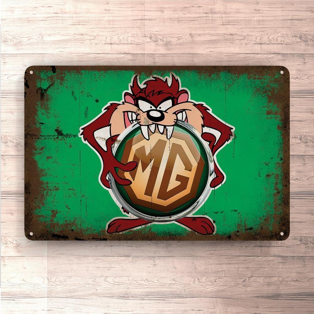 Mg Taz Vintage Skilte, Musemåtte, Dørmåtte-Skilte-MG-Garage Culture Shop- garage - man cave - merchandise