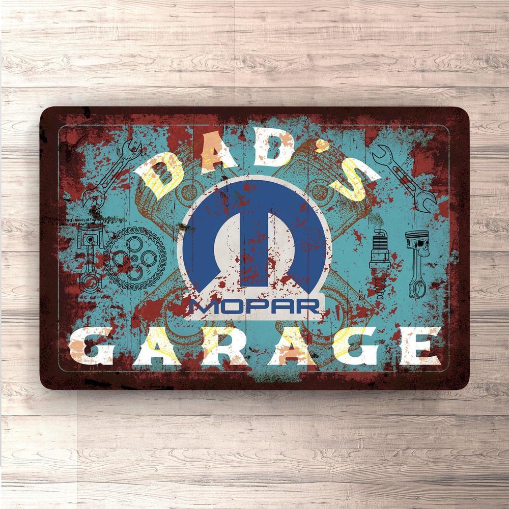 Mopar Dads Garage Vintage Skilte, Musemåtte, Dørmåtte , Plakat-Skilte-Mopar-Garage Culture Shop- garage - man cave - merchandise