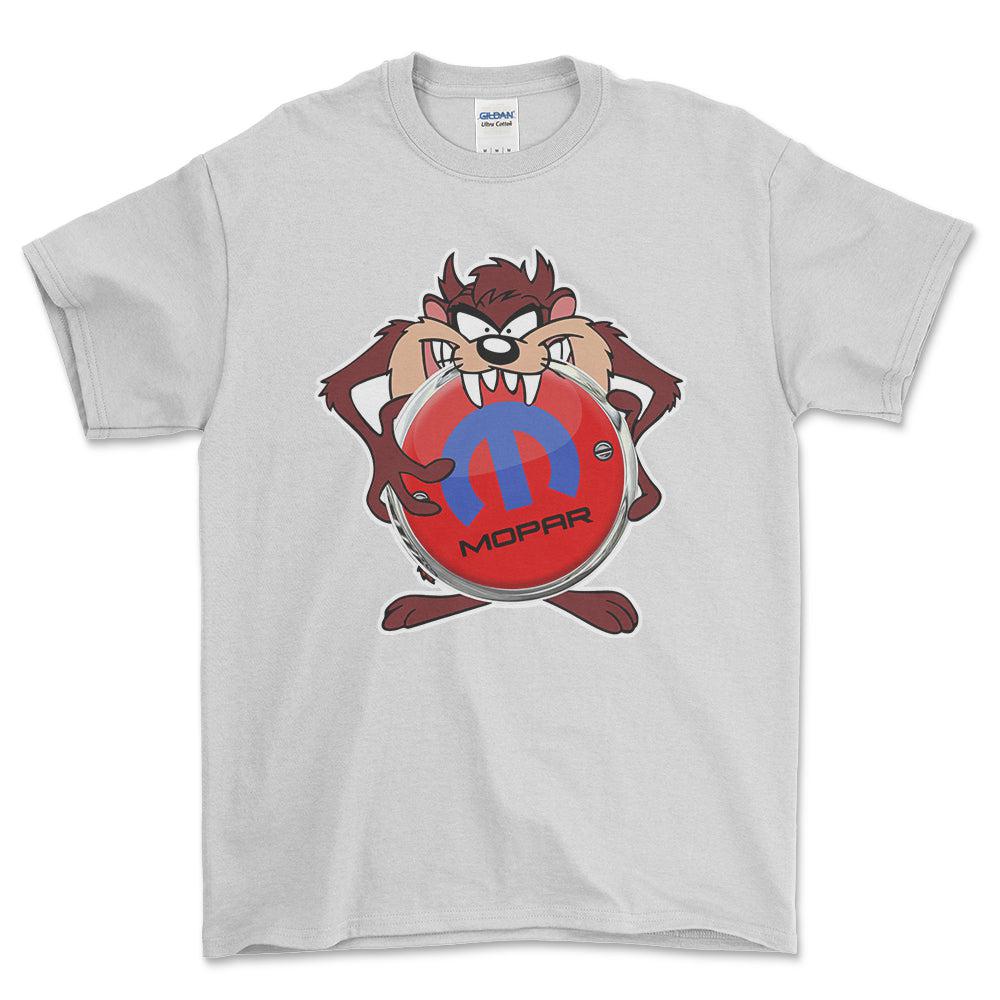 Mopar TAZ Unisex T-Shirt , Bomuld-Beklædning-Mopar-Hvid-S-Forside-Garage Culture Shop- garage - man cave - merchandise