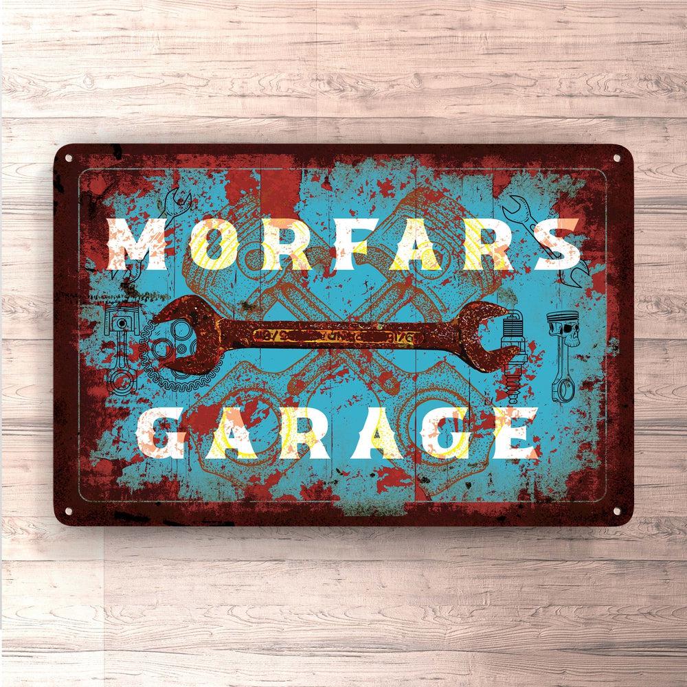 Morfars Garage Vintage Skilte, Musemåtte, Dørmåtte-Skilte-Funny Garage-Garage Culture Shop- garage - man cave - merchandise