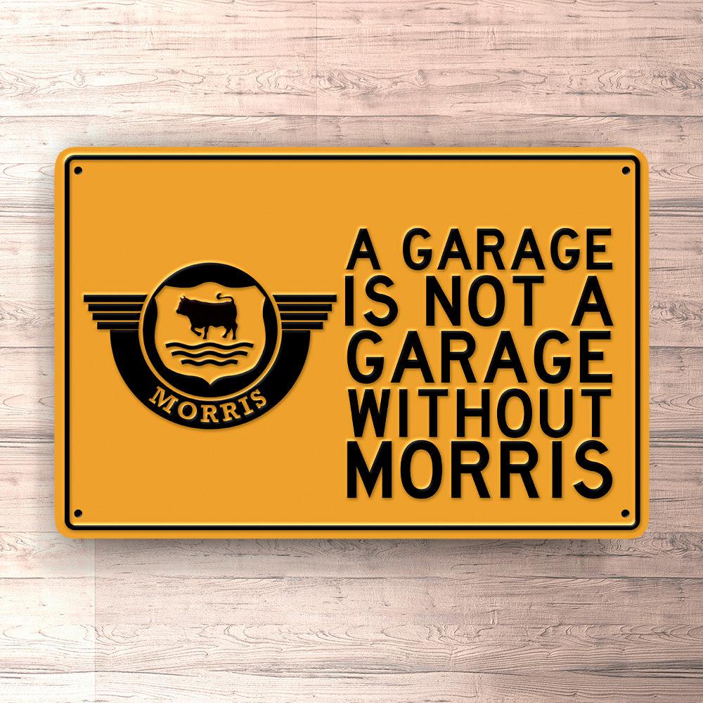Morris A Garage Is Not A Garage Without Morris Skilte, Musemåtte, Dørmåtte-Skilte-Morris-Garage Culture Shop- garage - man cave - merchandise