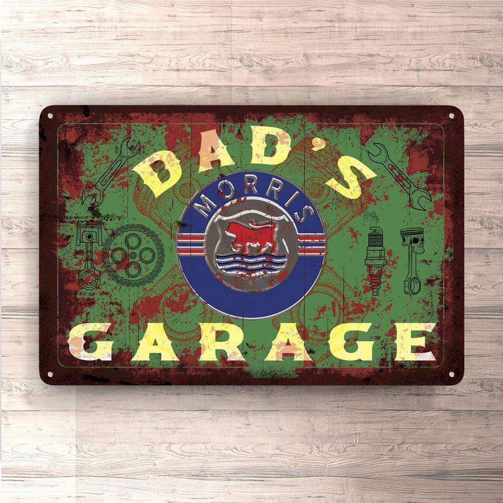 Morris Dads Garage Vintage Skilte, Musemåtte, Dørmåtte-Skilte-Morris-Garage Culture Shop- garage - man cave - merchandise