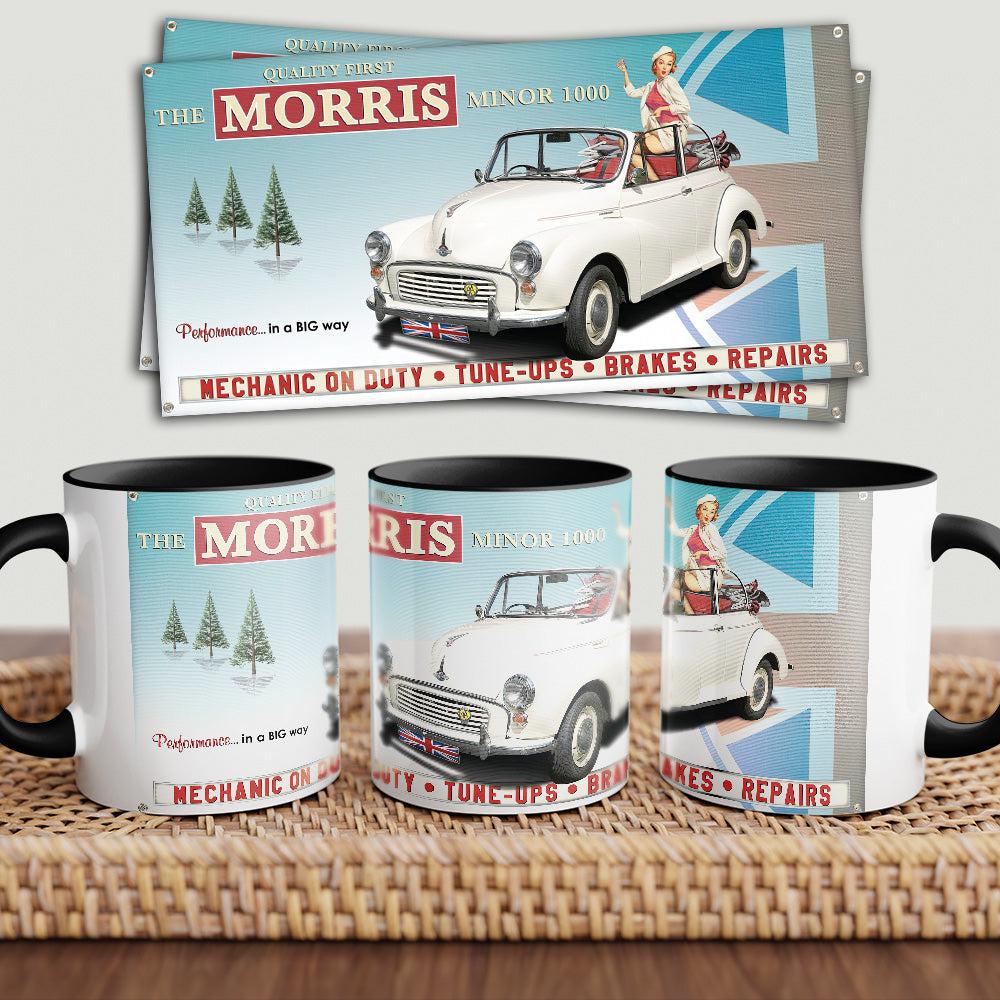 Morris Minor "To Toner" Vintage Keramisk Krus-Krus-Morris-Garage Culture Shop- garage - man cave - merchandise