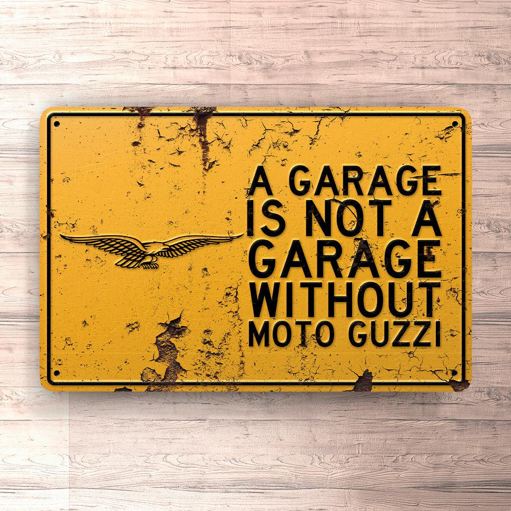 Moto Guzzi A Garage Is Not A Garage Without Ktm Skilte, Musemåtte, Dørmåtte , Plakat-Skilte-Moto Guzzi-Garage Culture Shop- garage - man cave - merchandise