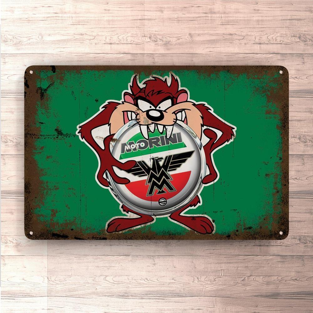 Moto Morini Taz Vintage Skilte, Musemåtte, Dørmåtte-Skilte-Moto Morini-Garage Culture Shop- garage - man cave - merchandise