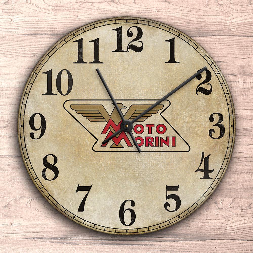 Moto Morini Vægur Rundt-Clock-Moto Morini-Garage Culture Shop- garage - man cave - merchandise