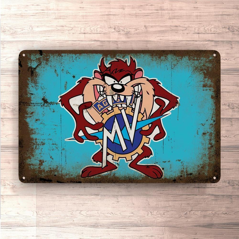 Mv Agusta Taz Vintage Skilte, Musemåtte, Dørmåtte-Skilte-MV Agusta-Garage Culture Shop- garage - man cave - merchandise