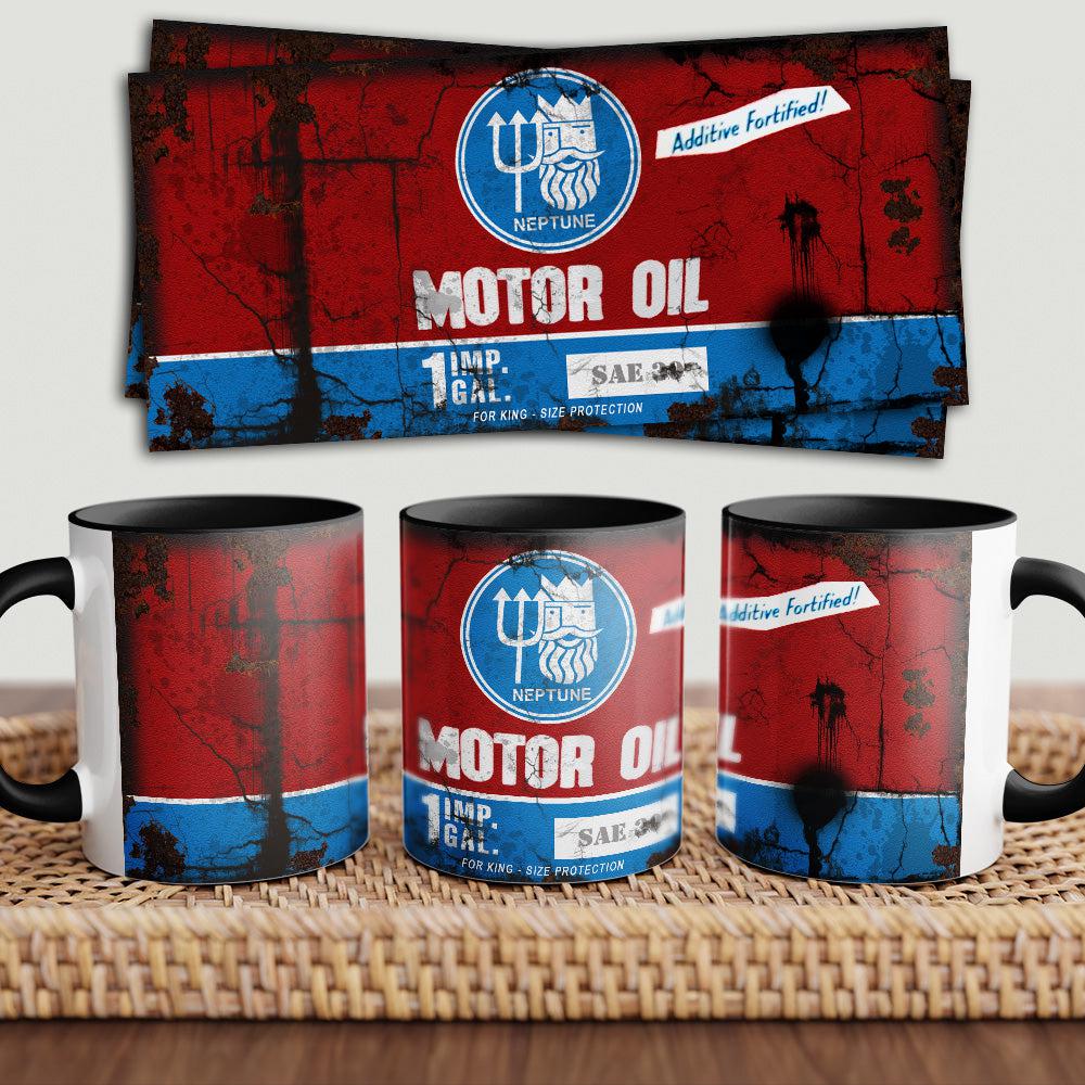 Neptune "To Toner" Vintage Keramisk Krus-Krus-Motoroil-Garage Culture Shop- garage - man cave - merchandise