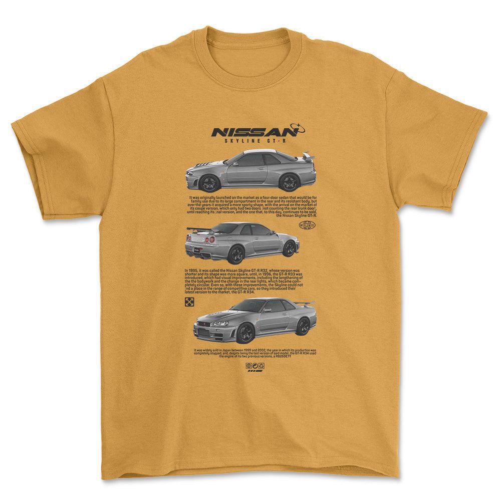 Nissan Skyline GT-R R32 - Unisex T-Shirt , Bomuld-Beklædning-Nissan-Garage Culture Shop- garage - man cave - merchandise