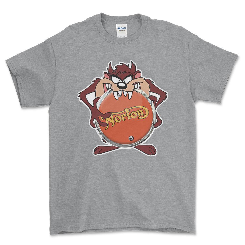 Norton TAZ Unisex T-Shirt , Bomuld-Beklædning-Norton-Grå Sport-S-Forside-Garage Culture Shop- garage - man cave - merchandise