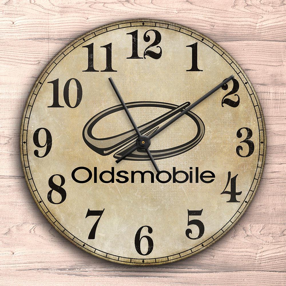 Oldsmobile Vægur Rundt-Clock-Oldsmobile-Garage Culture Shop- garage - man cave - merchandise