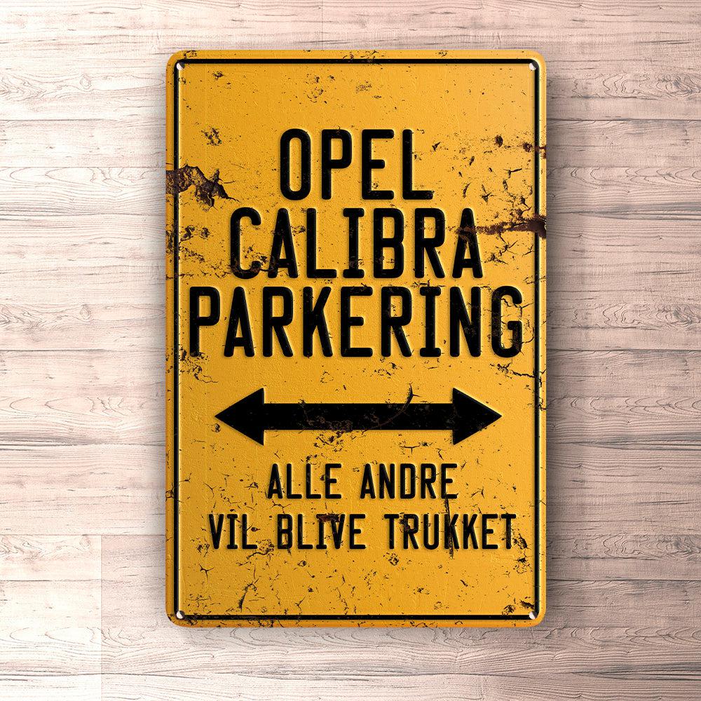 Opel Calibra Parkering Skilte, Musemåtte, Dørmåtte-Parking skilte-Opel-Garage Culture Shop- garage - man cave - merchandise
