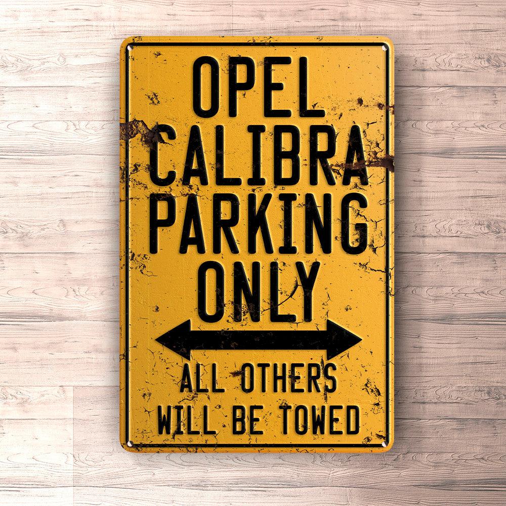Opel Calibra Parking Only Skilte, Musemåtte, Dørmåtte-Parking skilte-Opel-Garage Culture Shop- garage - man cave - merchandise