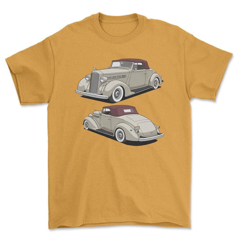 Packard 120 Convertible 1937 - Unisex T-Shirt-Beklædning-Packard-Garage Culture Shop- garage - man cave - merchandise