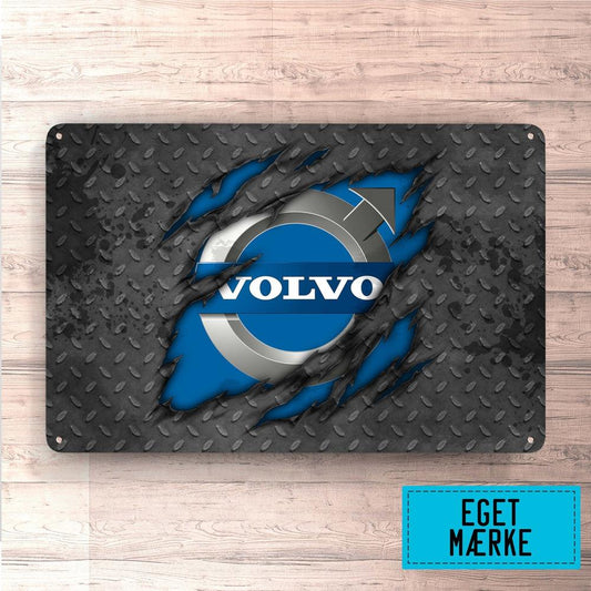 Personlig - Ripped Dit Bil MC Logo - Skilte, Musemåtte, Dørmåtte , Plakat-Skilte-Funny Garage-Garage Culture Shop- garage - man cave - merchandise