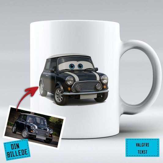 Personlig Til Dig Krus Din Bil Pixar Cars Style - Dit bil/motorcykel-billede - Krus-Krus-Custom-Hvid keramisk krus-Garage Culture Shop- garage - man cave - merchandise