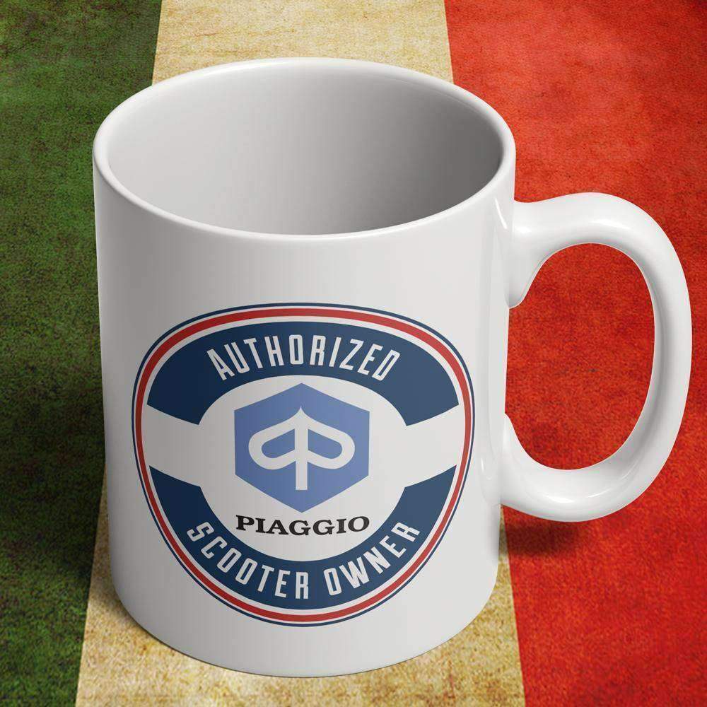 Piaggio Scooter Autorised Owner Keramisk Krus-Krus-Piaggio-Garage Culture Shop- garage - man cave - merchandise
