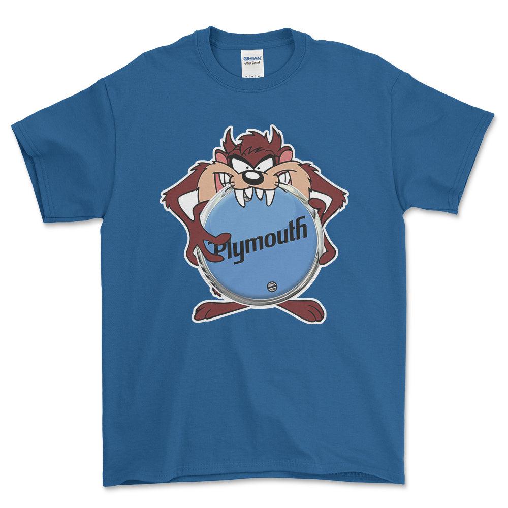 Plymouth TAZ Unisex T-Shirt , Bomuld-Beklædning-Plymouth-Blå Royal-S-Forside-Garage Culture Shop- garage - man cave - merchandise