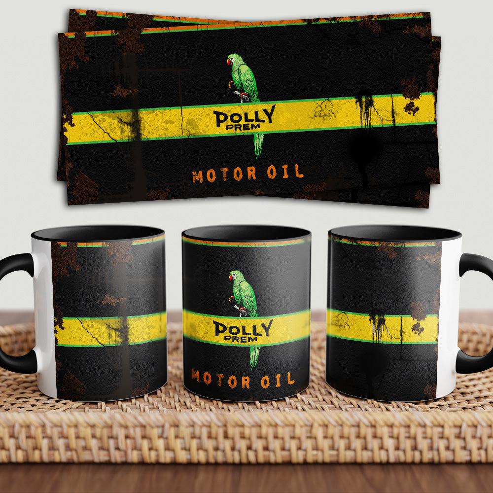 Polly Prem "To Toner" Vintage Keramisk Krus-Krus-Motoroil-Garage Culture Shop- garage - man cave - merchandise