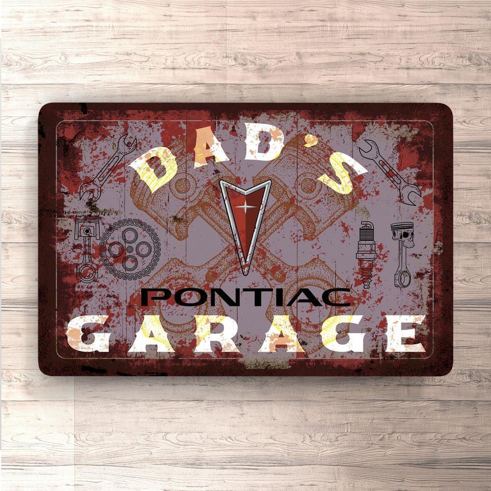 Pontiac Dads Garage Vintage Skilte, Musemåtte, Dørmåtte-Skilte-Pontiac-Garage Culture Shop- garage - man cave - merchandise