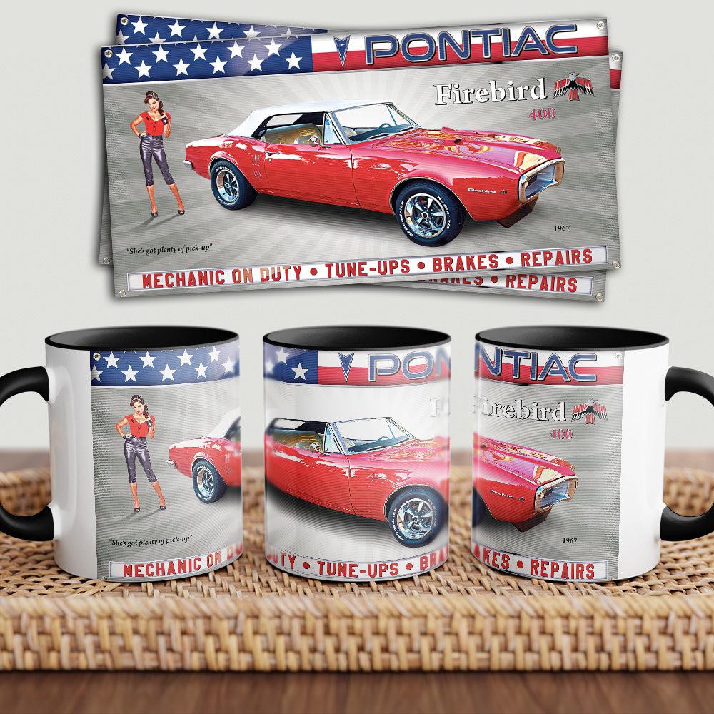 Pontiac Firebird "To Toner" Vintage Keramisk Krus-Krus-Pontiac-Garage Culture Shop- garage - man cave - merchandise