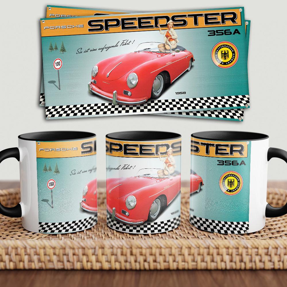 Porsche 356 "To Toner" Vintage Keramisk Krus-Krus-Porsche-Garage Culture Shop- garage - man cave - merchandise